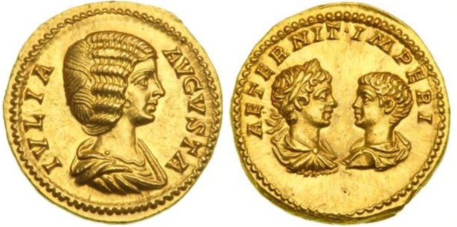 Aureo di Giulia Domna