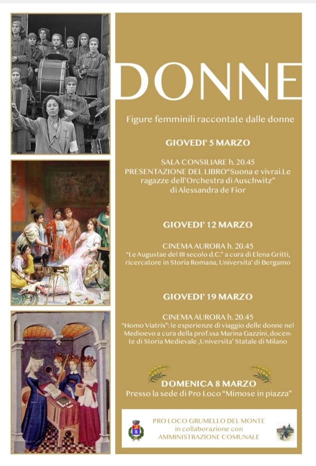 Seminario di E. Gritti, "Le Augustae del III secolo d.C.", Grumello del Monte (Bg), 12 marzo 2026, ore 20:45